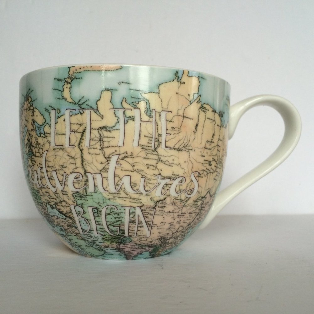Portobello by Design Let The Adventures Begin Coffee Mug Bone China England